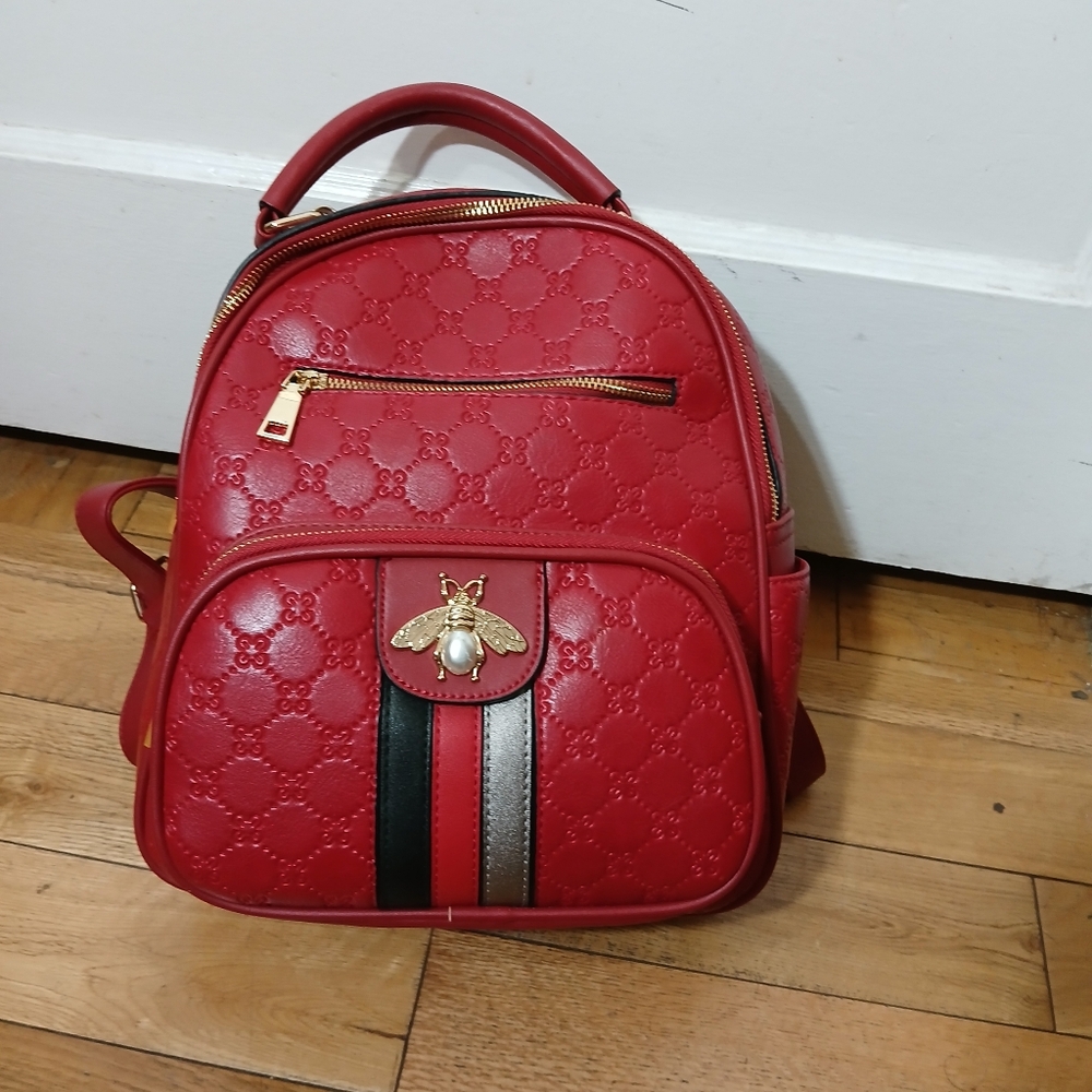 Red backpack